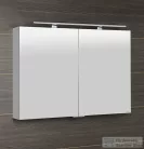 Sapho MIRRÓ tükrösszekrény LED világítással, 100x70x16cm, fényes fehér (MC100-0030)