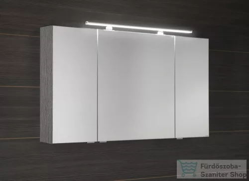 Sapho MIRRÓ tükrösszekrény LED világítással, 120x70x16cm, ezüst tölgy (MC121-0011)