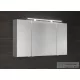 Sapho MIRRÓ tükrösszekrény LED világítással, 120x70x16cm, ezüst tölgy (MC121-0011)