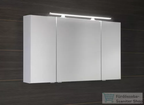 Sapho MIRRÓ tükrösszekrény LED világítással, 120x70x16cm, fényes fehér (MC121-0030)