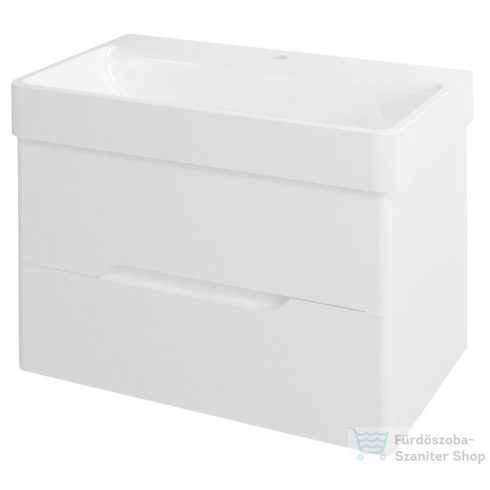 Sapho MEDIENA mosdótartó szekrény, 2 fiókkal, pipererendezővel, 77x50,5x49cm, matt fehér (MD080)