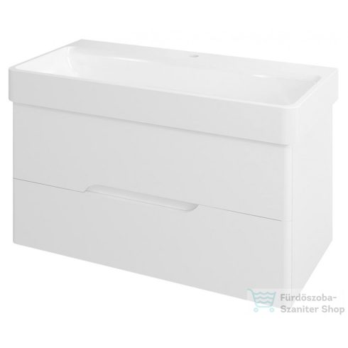 Sapho MEDIENA mosdótartó szekrény, 2 fiókkal, pipererendezővel, 96,5x50,5x48,5cm, matt fehér (MD100)