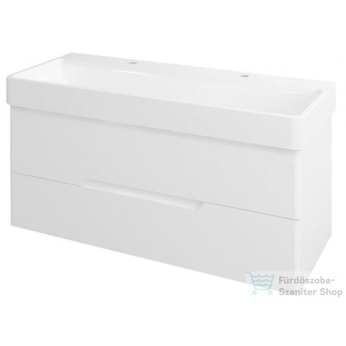 Sapho MEDIENA mosdótartó szekrény, 2 fiókkal, 117x50,5x48,5cm, matt fehér (MD120)