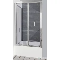   Sapho POLYSAN DEEP zuhanyajtó kádperemre, 1000x1650mm, transzparent üveg (MD1910)