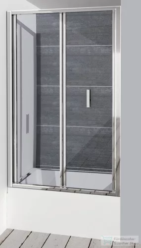 Sapho POLYSAN DEEP zuhanyajtó kádperemre, 1000x1650mm, transzparent üveg (MD1910)