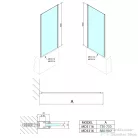 Sapho POLYSAN DEEP oldalfal, 1650x750mm, transzparent (MD3116)