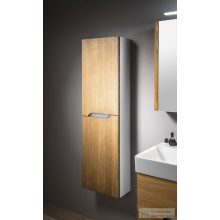   Sapho MEDIENA állószekrény 2 ajtóval, balos/jobbos, 35x140x30cm, matt fehér/natúr tölgy (MD352)