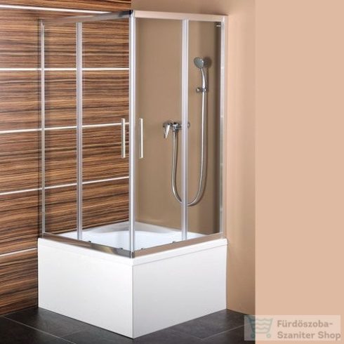 Sapho POLYSAN CARMEN zuhanykabin, tolóajtóval, 900x900x1650mm, transzparent üveg (MD5116)