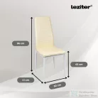 Leziter Tino NOVA Étkezőszék bézs textilbőr + fém MDC-001-Beige