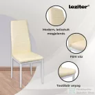 Leziter Tino NOVA Étkezőszék bézs textilbőr + fém MDC-001-Beige