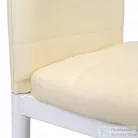 Leziter Tino NOVA Étkezőszék bézs textilbőr + fém MDC-001-Beige