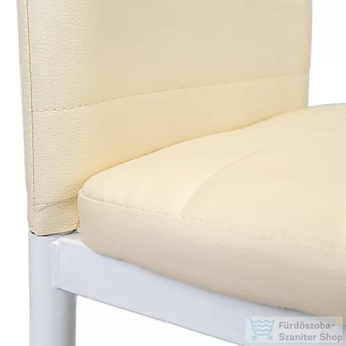 Leziter Tino NOVA Étkezőszék bézs textilbőr + fém MDC-001-Beige