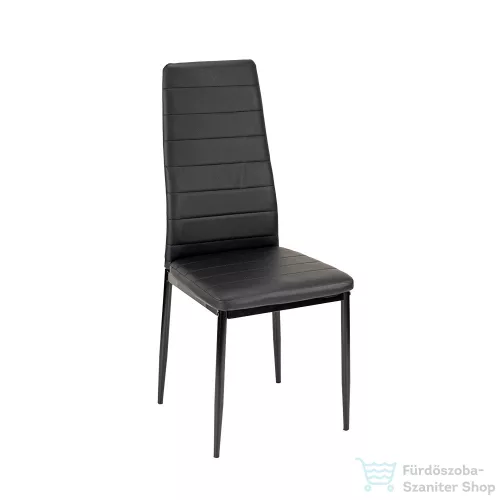 Leziter Tino NOVA Étkezőszék fekete textilbőr + fém - fekete MDC-001-Black