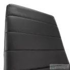 Leziter Tino NOVA Étkezőszék fekete textilbőr + fém - fekete MDC-001-Black