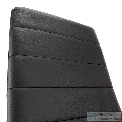 Leziter Tino NOVA Étkezőszék fekete textilbőr + fém - fekete MDC-001-Black