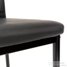 Leziter Tino NOVA Étkezőszék fekete textilbőr + fém - fekete MDC-001-Black