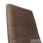 Leziter Tino NOVA Étkezőszék barna textilbőr + fém - barna MDC-001-Brown