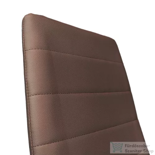 Leziter Tino NOVA Étkezőszék barna textilbőr + fém - barna MDC-001-Brown