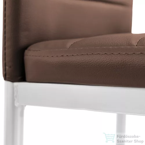 Leziter Tino NOVA Étkezőszék barna textilbőr + fém - barna MDC-001-Brown