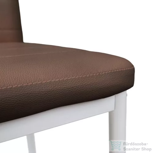 Leziter Tino NOVA Étkezőszék barna textilbőr + fém - barna MDC-001-Brown