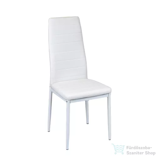 Leziter Tino NOVA Étkezőszék fehér textilbőr + fém - fehér MDC-001-White