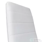 Leziter Tino NOVA Étkezőszék fehér textilbőr + fém - fehér MDC-001-White