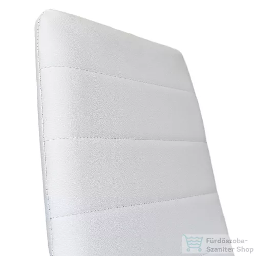 Leziter Tino NOVA Étkezőszék fehér textilbőr + fém - fehér MDC-001-White