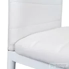 Leziter Tino NOVA Étkezőszék fehér textilbőr + fém - fehér MDC-001-White