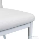 Leziter Tino NOVA Étkezőszék fehér textilbőr + fém - fehér MDC-001-White