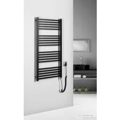   Sapho METRO-E elektromos radiátor, 500x1060mm, 400 W, matt fekete (ME410B)