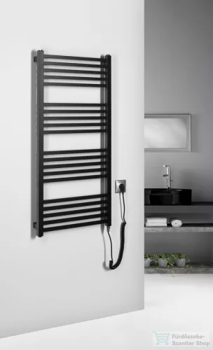 Sapho METRO-E elektromos radiátor, 500x1060mm, 400 W, matt fekete (ME410B)