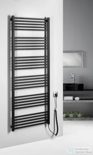 Sapho METRO-E elektromos radiátor, 600x1620mm, 800 W, matt fekete (ME616B)
