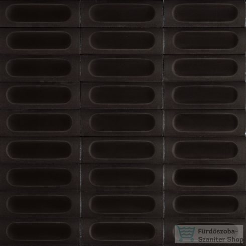 Marazzi Confetto Struttura 3D Savoiardo Nero 5x15 cm-es fali csempe MEUX