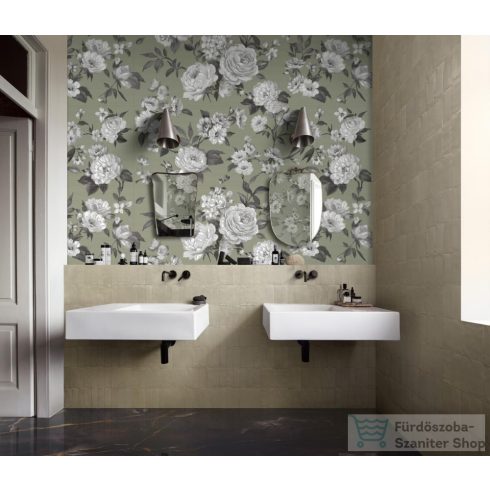 Marazzi White Deco Decoro Roseto Touch Set Rett.60x180 cm-es falicsempe MF97