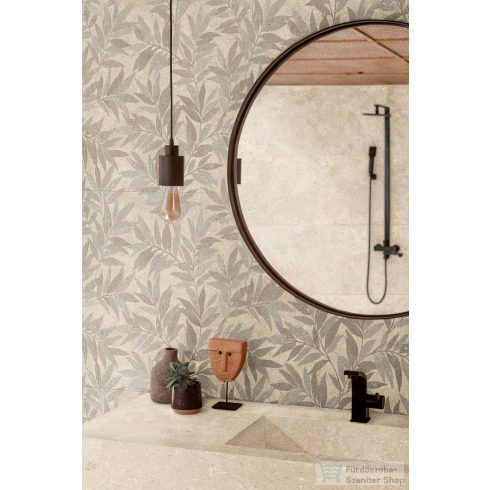Marazzi Limestone Wall Decoro Agrifoglio Sand Touch Rett.40x120 cm-es fali csempe,MFDT