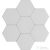 Marazzi Lume Esagona White Lux 21x18,2 cm-es padlólap és fali csempe MFFE