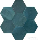 Marazzi Lume Esagona Blue Lux 21x18,2 cm-es padlólap és fali csempe MFFF