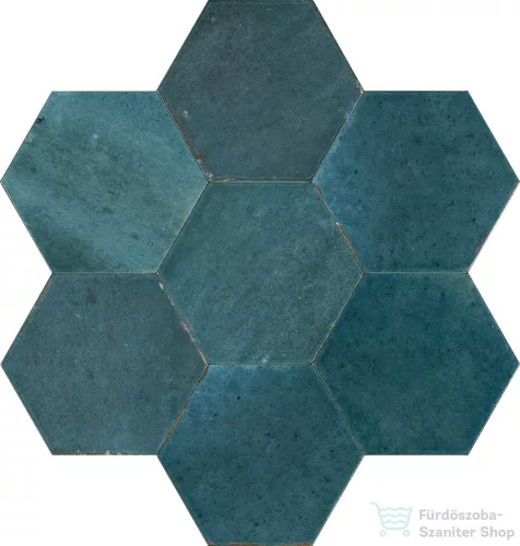 Marazzi Lume Esagona Blue Lux 21x18,2 cm-es padlólap és fali csempe MFFF