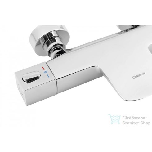 Sapho MIXONA fali termosztátos kádtöltő csaptelep, zuhanyszett nélkül, króm MG410