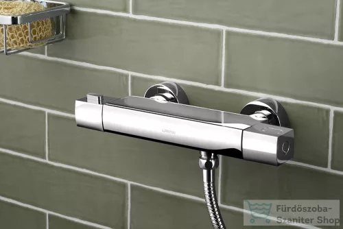Sapho MIXONA termosztátos zuhanycsaptelep, zuhanyszett nélkül, króm (MG411)