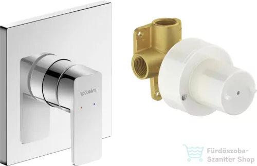 Duravit MANHATTAN falsík alatti kád/zuhany csaptelep alaptesttel, króm MH4210007010