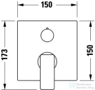 Duravit MANHATTAN falsík alatti kád/zuhany csaptelep alaptest nélkül, matt fekete MH4210012046