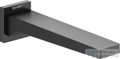 Duravit MANHATTAN 19 cm-es kádbefolyó, matt fekete MH5240010046