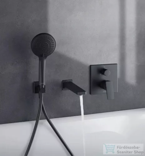 Duravit MANHATTAN 19 cm-es kádbefolyó, matt fekete MH5240010046