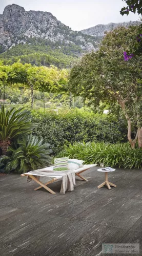 Marazzi Mystone Pietra di Vals20 Antracite 40x120x2 cm-es padlólap MHD9