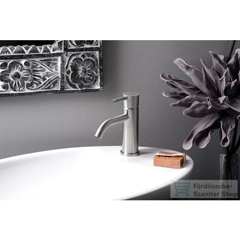 Sapho MINIMAL mosdó csaptelep, leeresztő nélkül, inox MI002