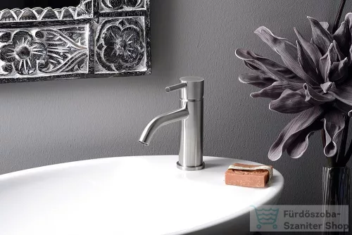 Sapho MINIMAL mosdó csaptelep, leeresztő nélkül, inox MI002