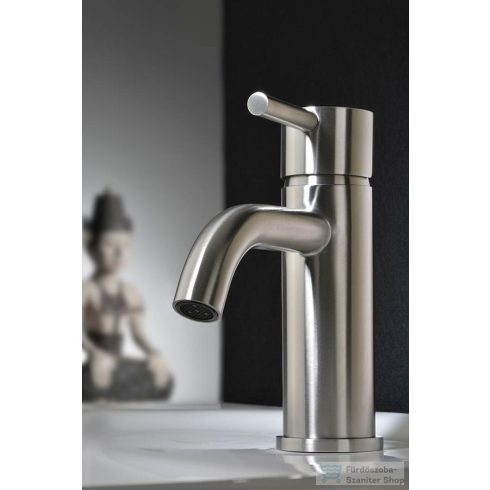 Sapho MINIMAL mosdó csaptelep, leeresztő nélkül, inox MI002