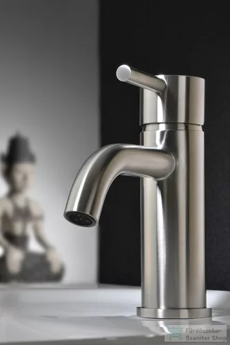 Sapho MINIMAL mosdó csaptelep, leeresztő nélkül, inox MI002