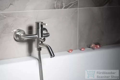 Sapho MINIMAL kádtöltő csaptelep, zuhanyszett nélkül, inox MI010